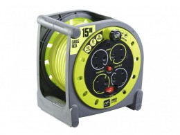 Masterplug PRO-XT Case Cable Reel 240V 13A 4-Socket 15m &pound;26.95